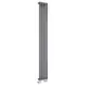 Nevada Single Panel Radiator 1600 x 360mm Dark Grey